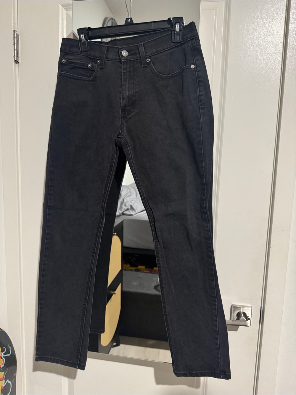 Levi's Black Slim Straight Jeans